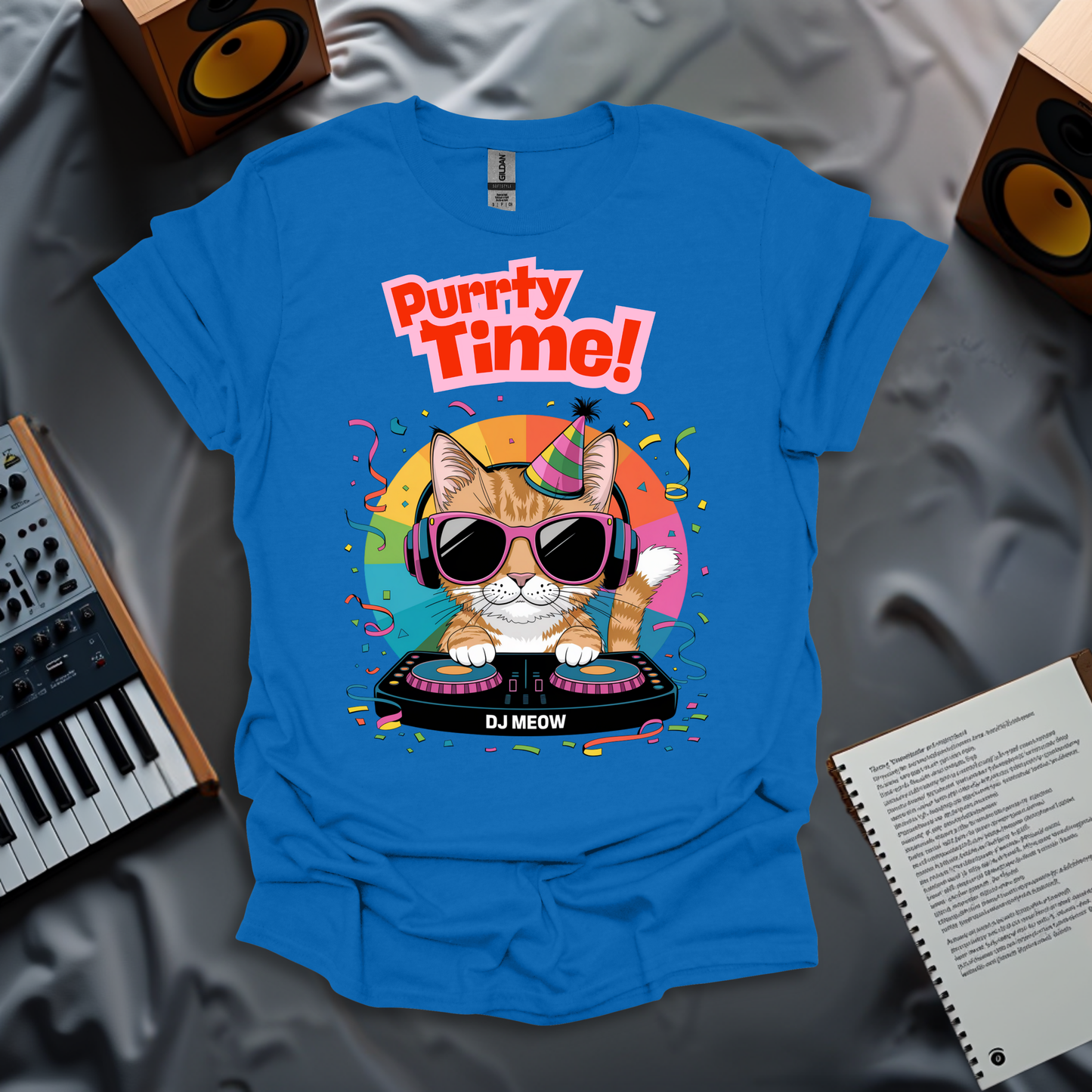 Purrrty Time with DJ Meow! T-Shirt