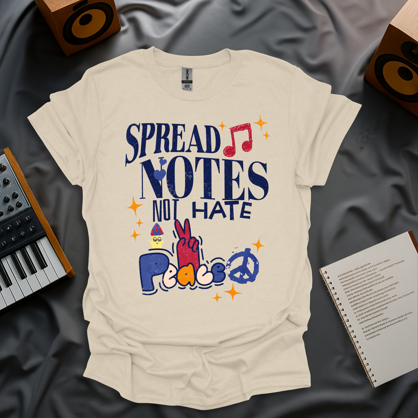 Spread Notes, Not Hate T-Shirt
