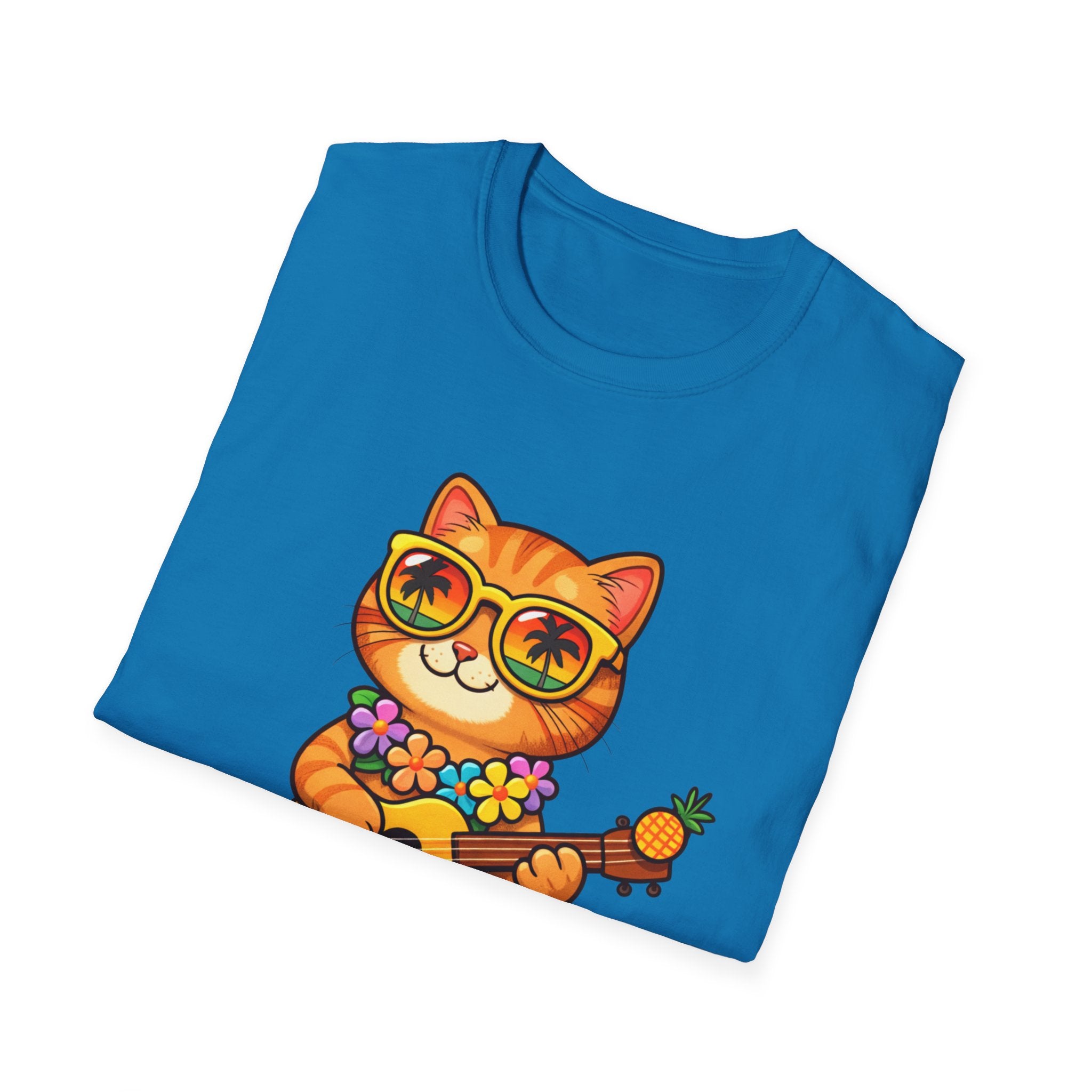 Hawaiian Cat Ukulele T-Shirt