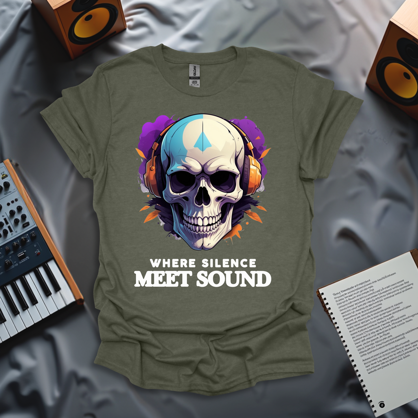 Skull Vibes Headphone T-Shirt