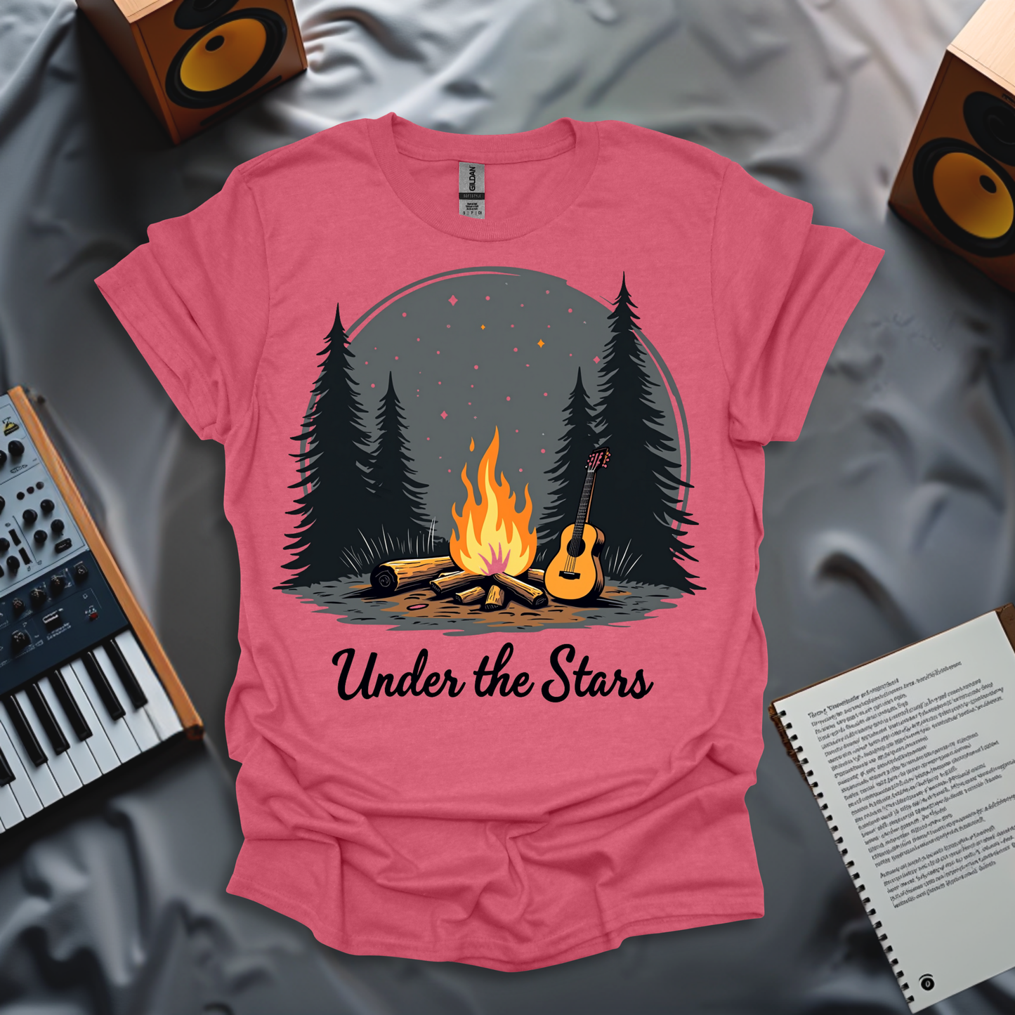 Under the Stars – Campfire Guitar Night T-Shirt