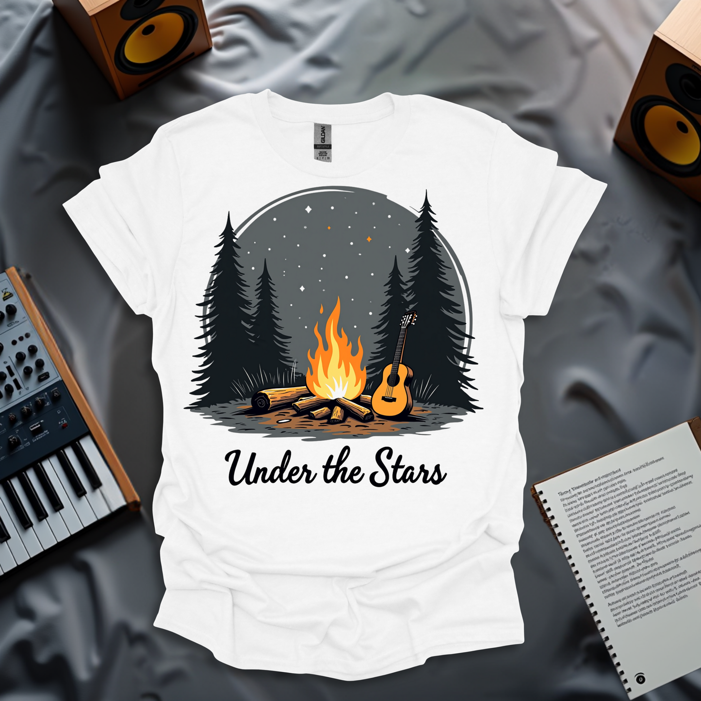 Under the Stars – Campfire Guitar Night T-Shirt