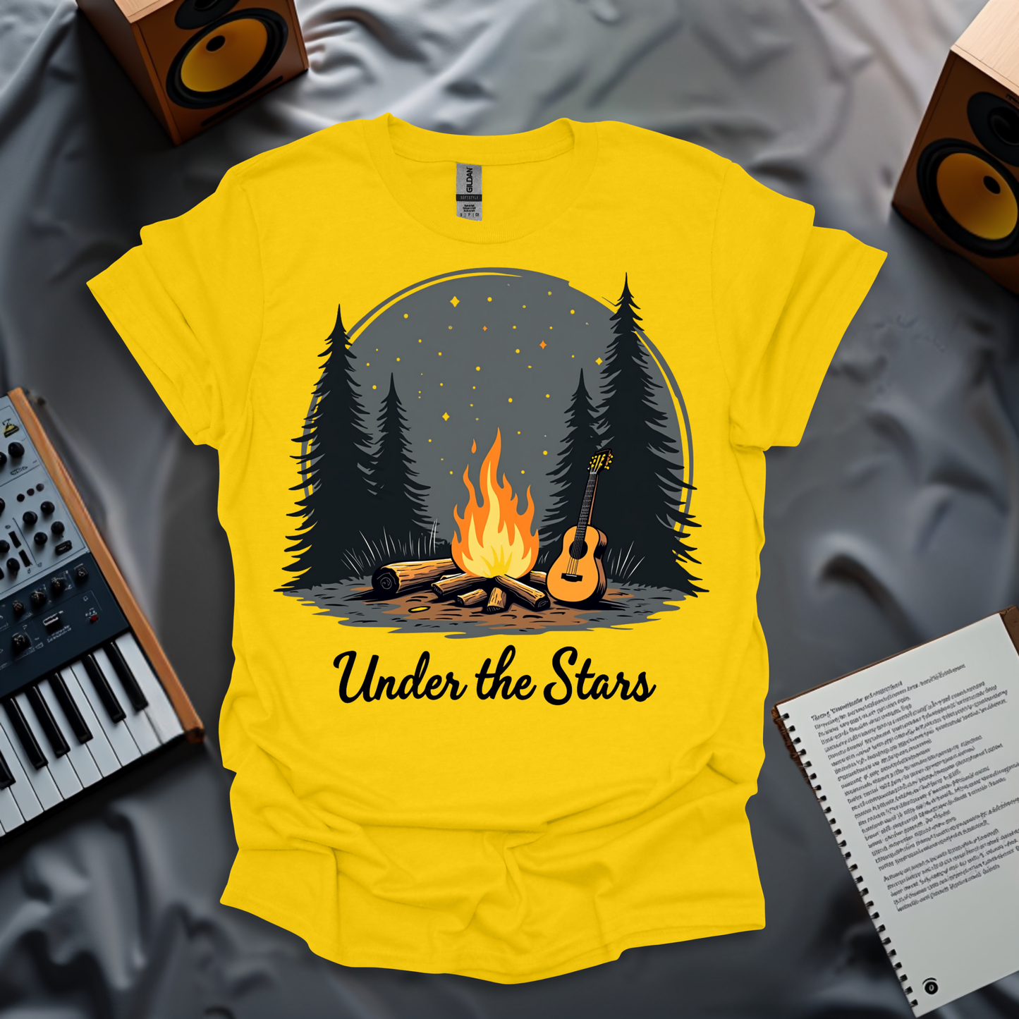 Under the Stars – Campfire Guitar Night T-Shirt