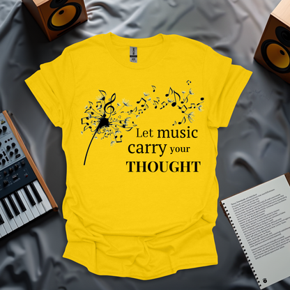 Let Music Carry Your Thoughts – Dandelion Melody T-shirt