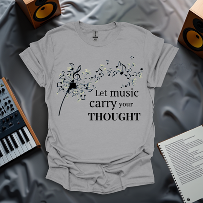 Let Music Carry Your Thoughts – Dandelion Melody T-shirt