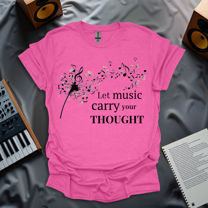 Let Music Carry Your Thoughts – Dandelion Melody T-shirt