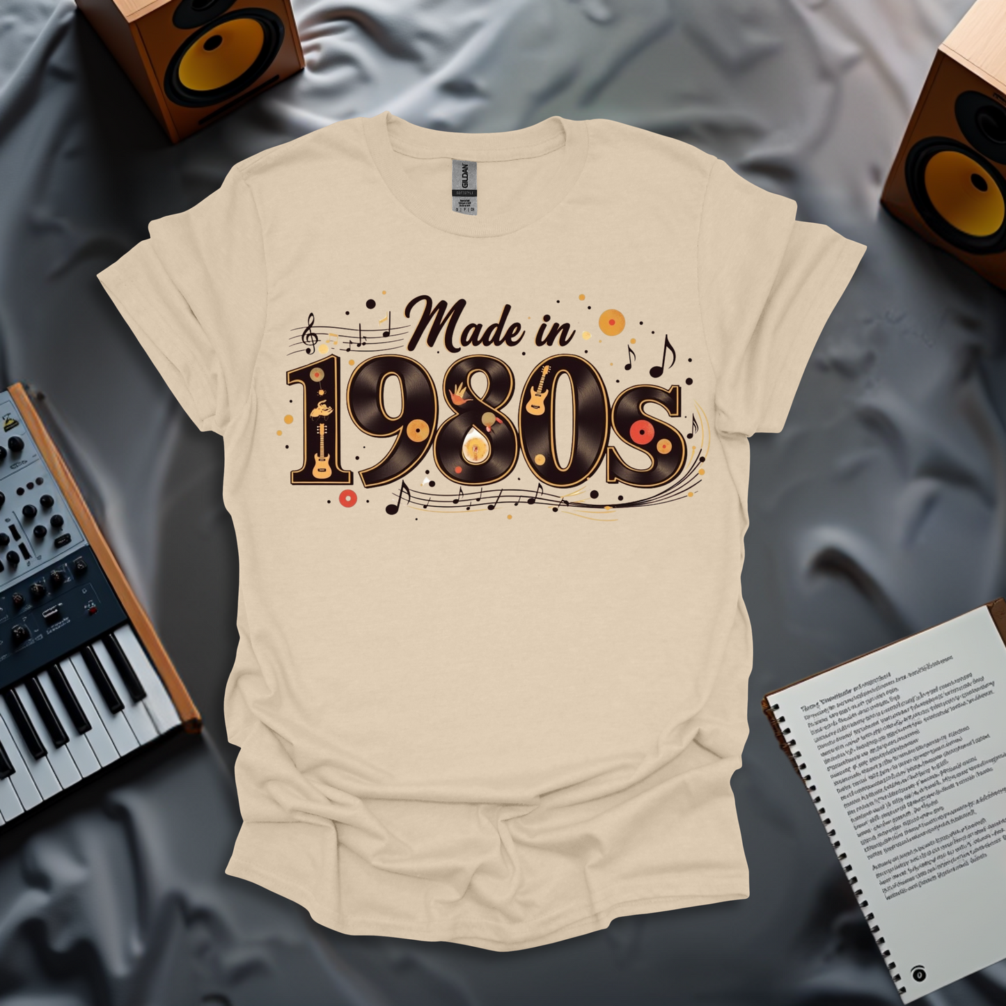 Made in the 1980s – Retro Music Nostalgia T-Shirt