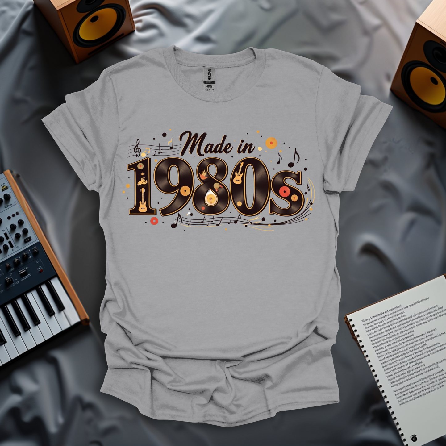 Made in the 1980s – Retro Music Nostalgia T-Shirt