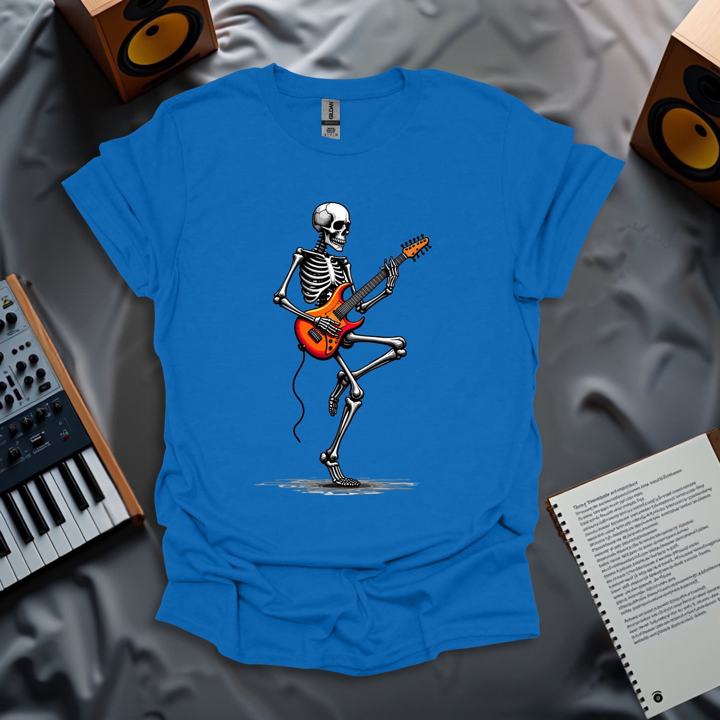 Rockin’ Skeleton Guitarist T-Shirt 🎸