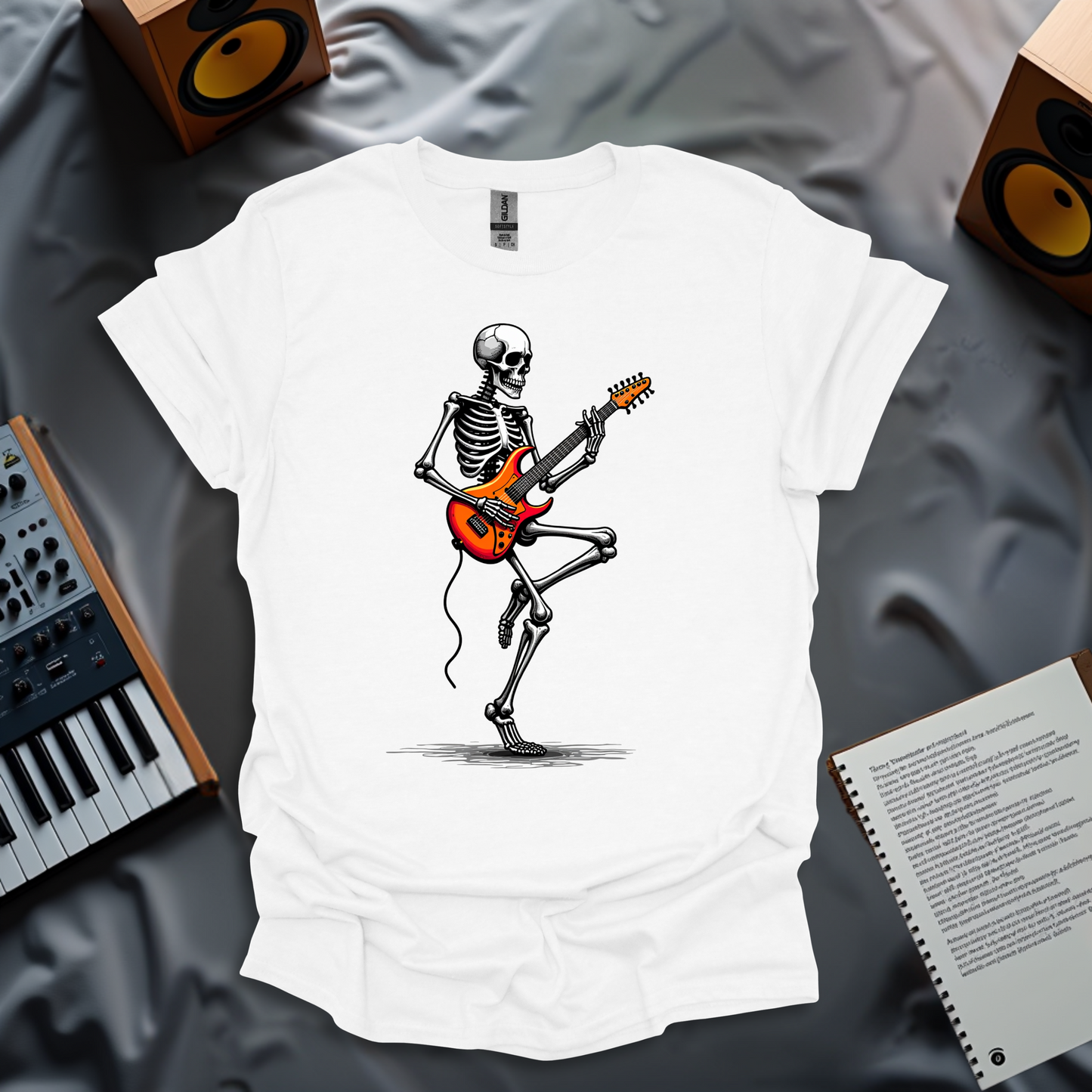 Rockin’ Skeleton Guitarist T-Shirt 🎸