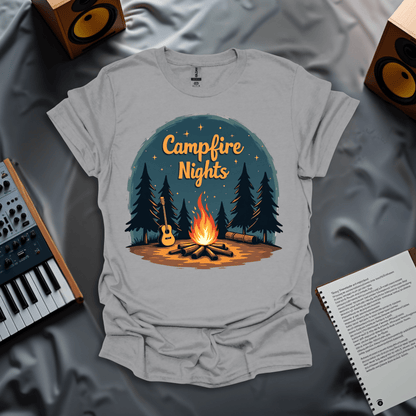 Campfire Night with Guitar T-Shirt
