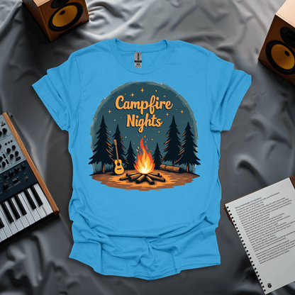 Campfire Night with Guitar T-Shirt