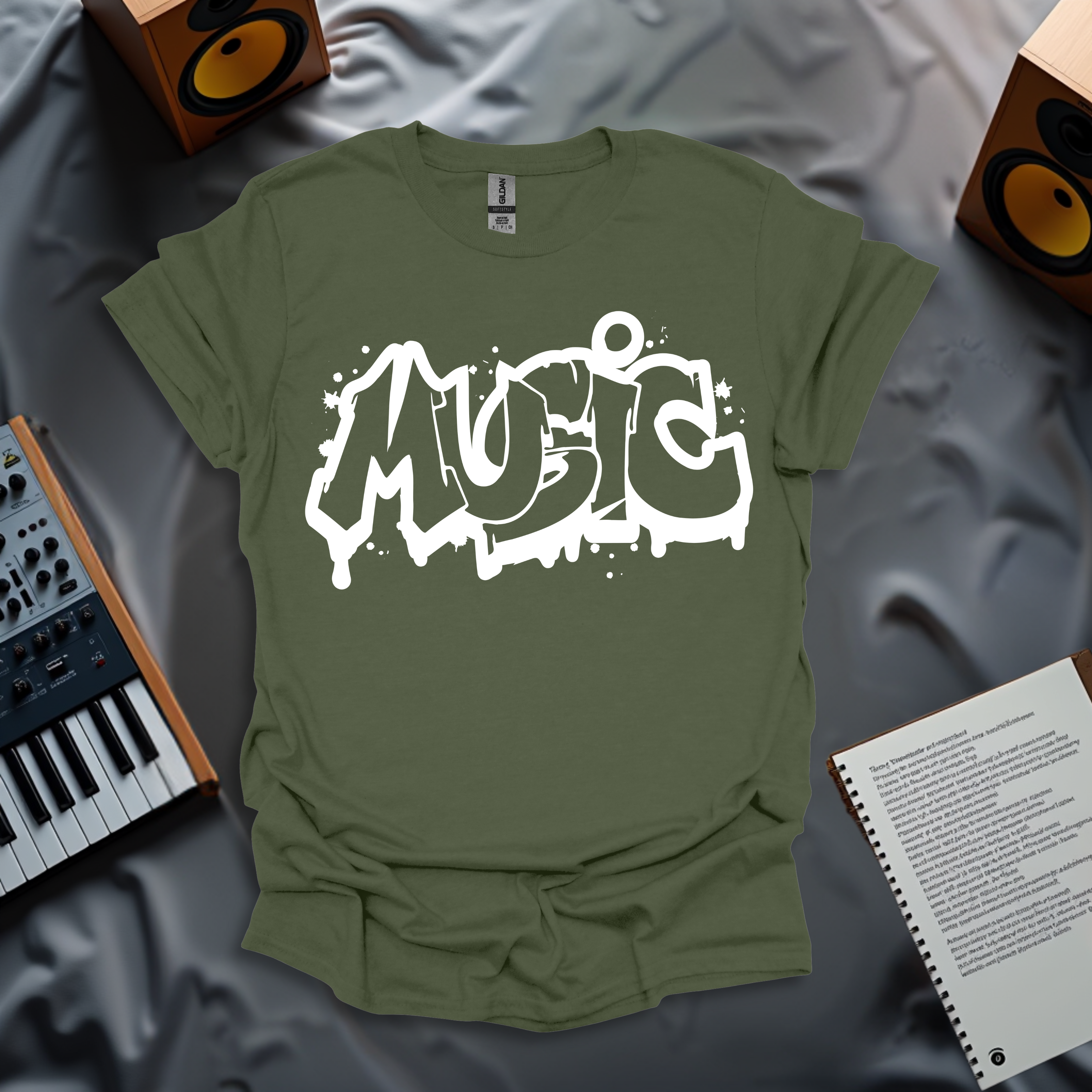 Music Typography T-Shirt