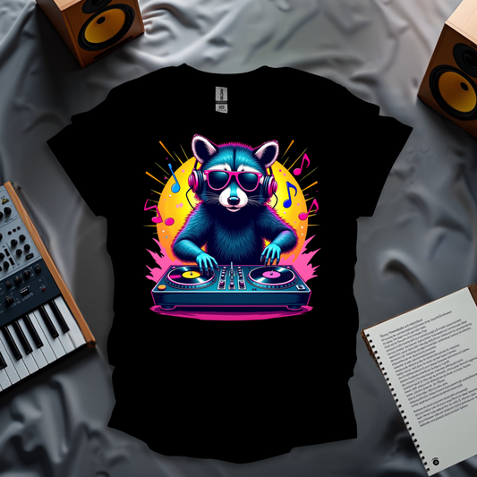 DJ Raccoon: Beats and Vibes T-Shirt