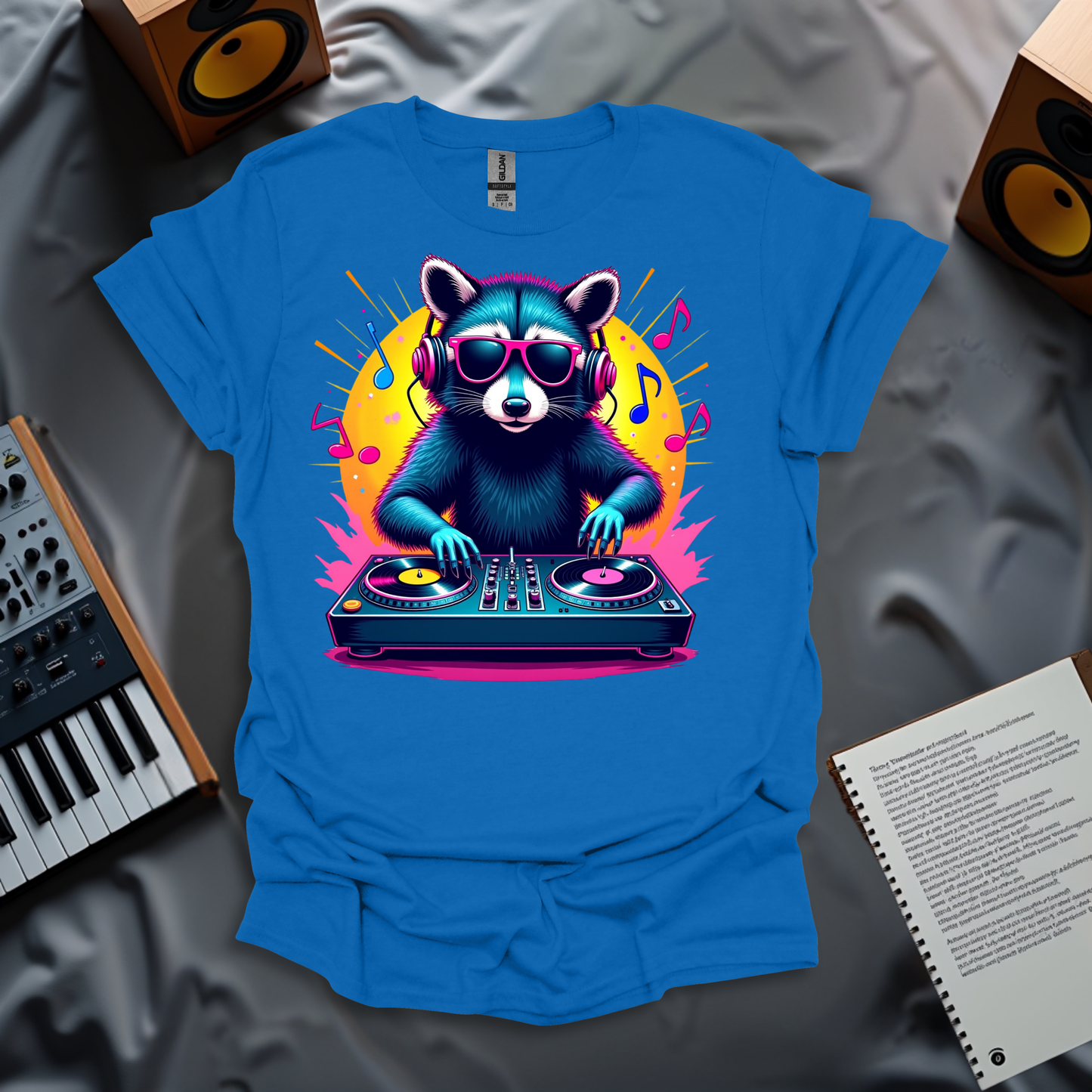 DJ Raccoon: Beats and Vibes T-Shirt