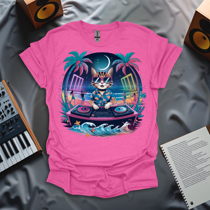 DJ Cat's Beach Party Vibes T-Shirt