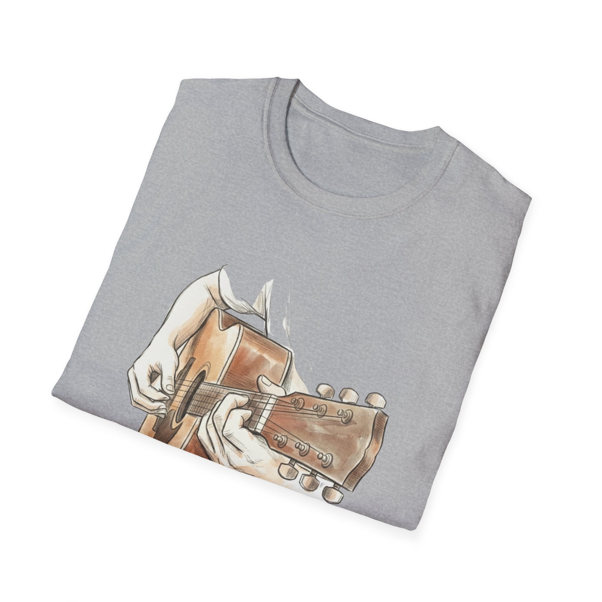 Acoustic Guitar Sketch T-Shirt