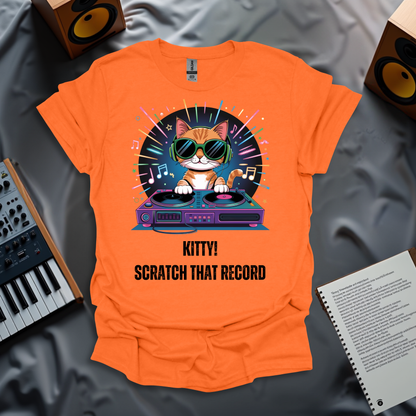 Kitty! Scratch The Record T-Shirt