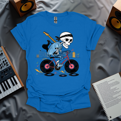 Guitar-Shredding Cyclist T-Shirt