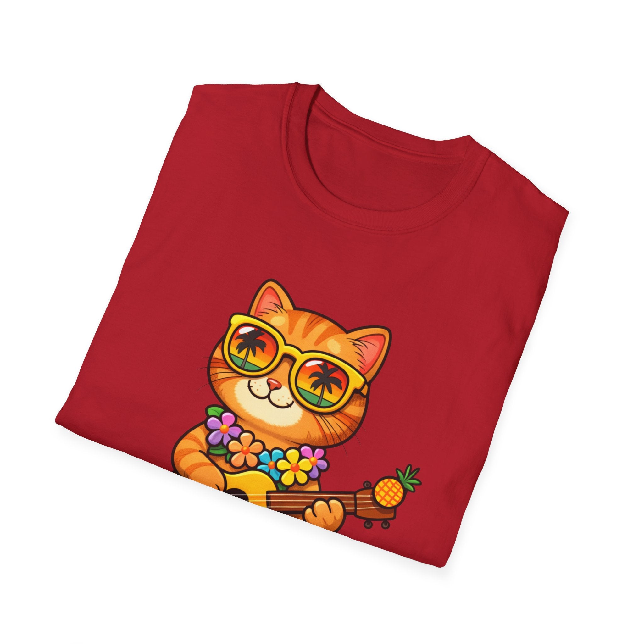Hawaiian Cat Ukulele T-Shirt