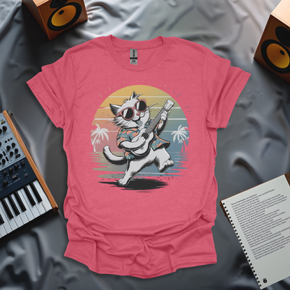 Happy Tropical Cat T-Shirt