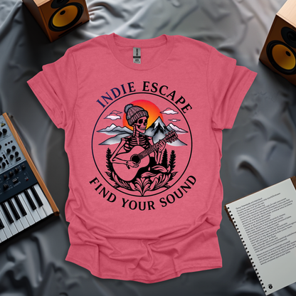 Minimalist Indie Escape: Find Your Sound T-Shirt