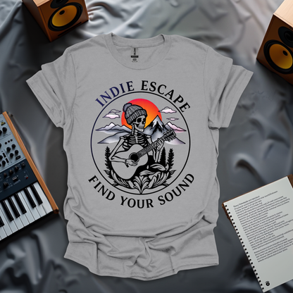 Minimalist Indie Escape: Find Your Sound T-Shirt