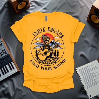 Minimalist Indie Escape: Find Your Sound T-Shirt