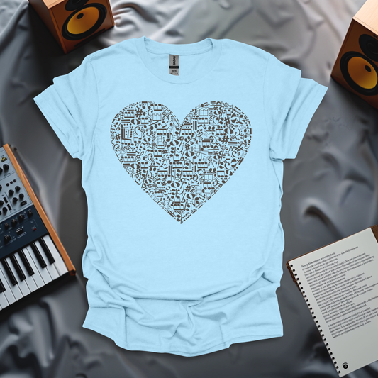Music Lover's Heartbeat T-Shirt