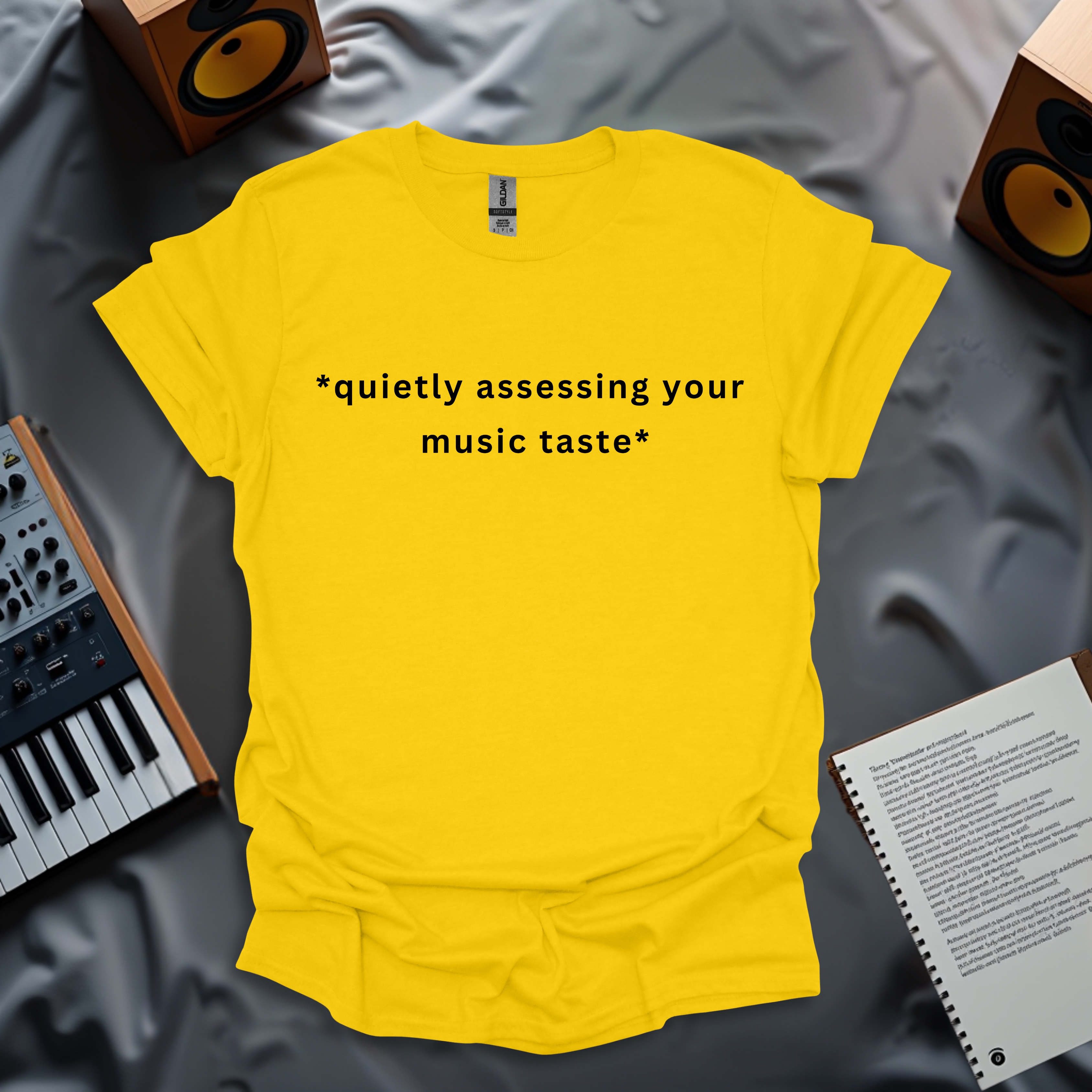 Quietly Assessing Your Music Taste T-Shirt