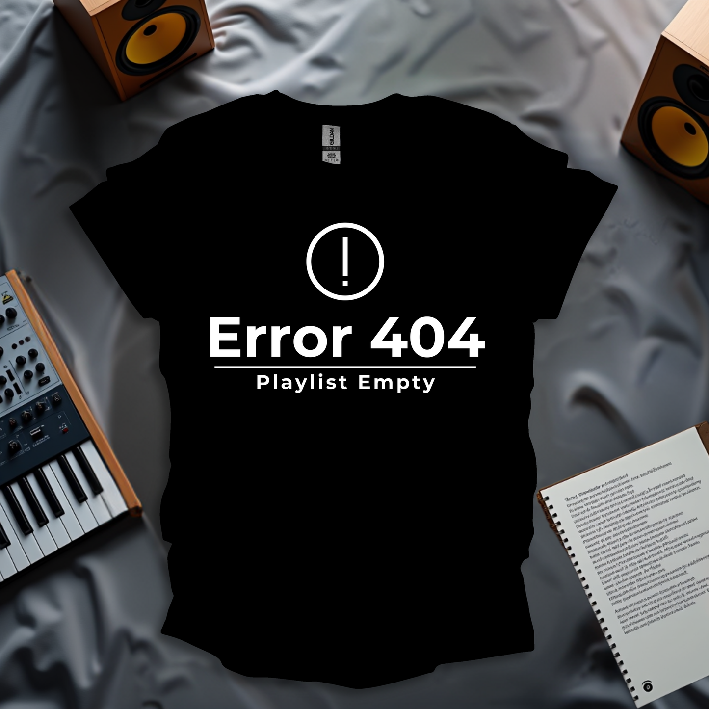 Error 404 - Playlist Empty T-Shirt