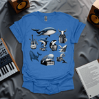 Musicians in Blue T-Shirt
