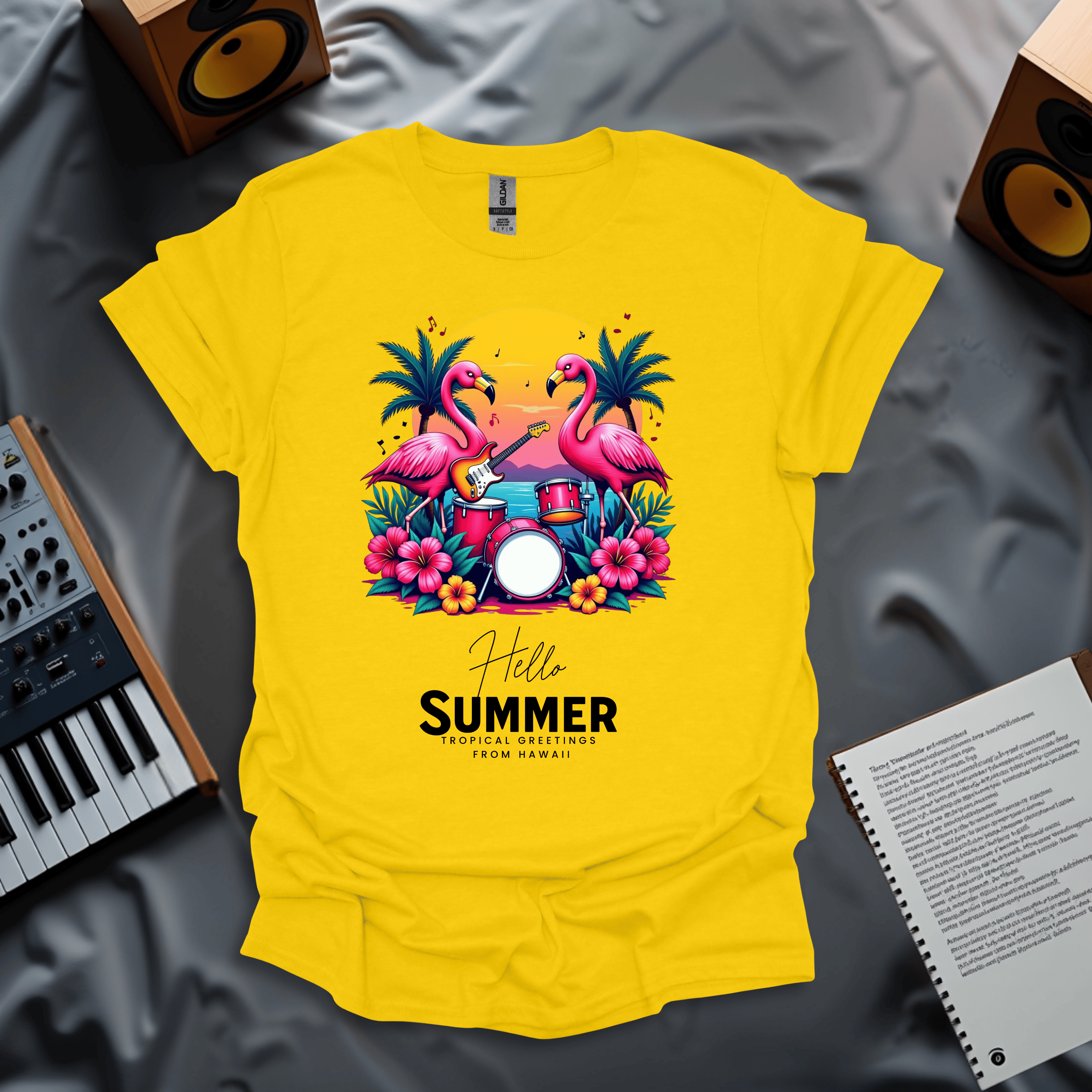 Hello Summer: Flamingo Jam T-Shirt