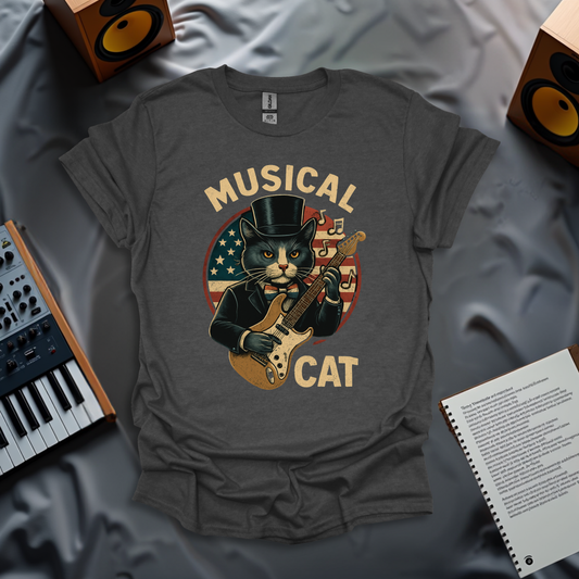 Musical Cat Forth of July T-Shirt