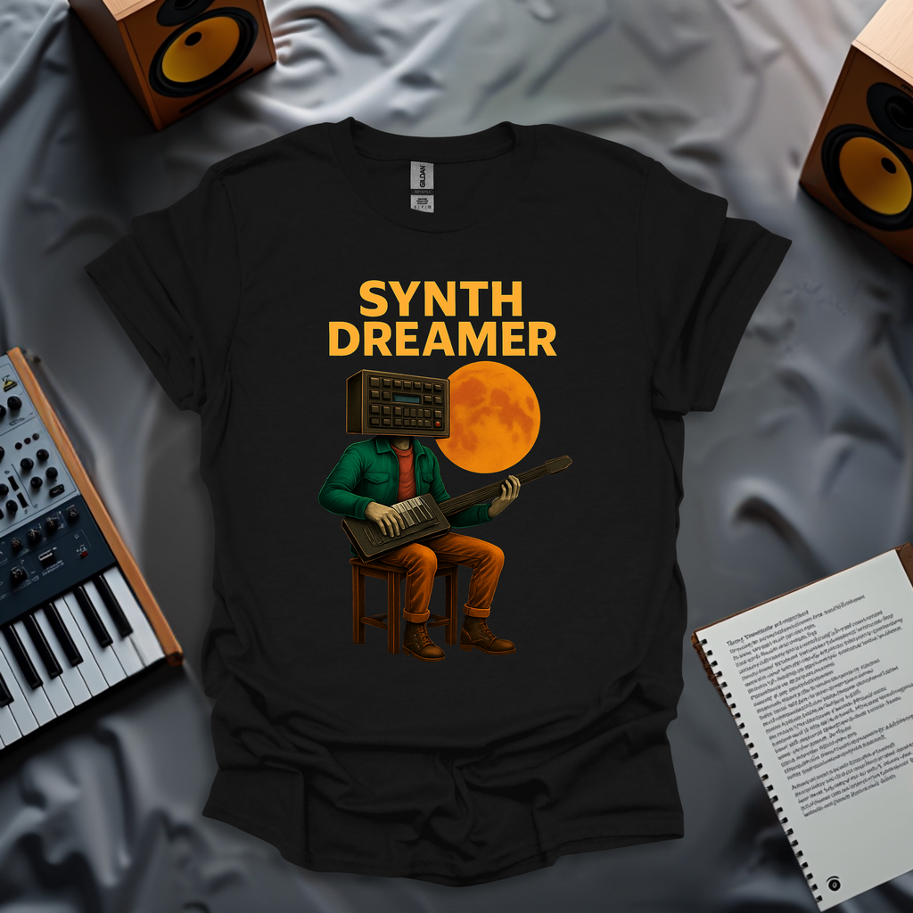 Synth Dreamer – Retro Electro Music T-Shirt