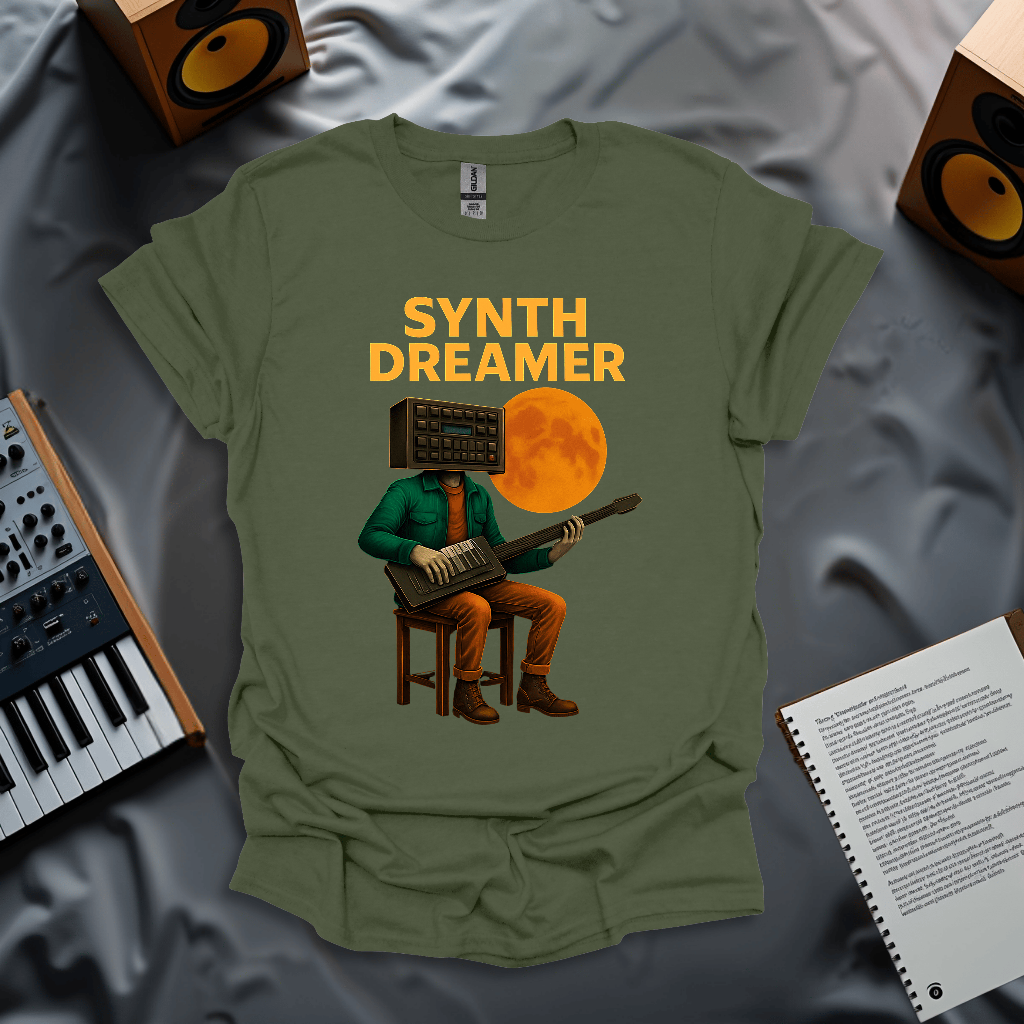 Synth Dreamer – Retro Electro Music T-Shirt