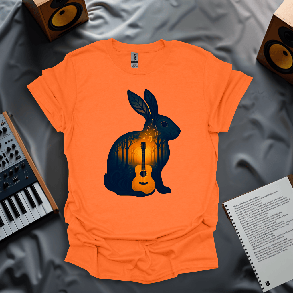 Forest Melody – Acoustic Rabbit Music T-Shirt