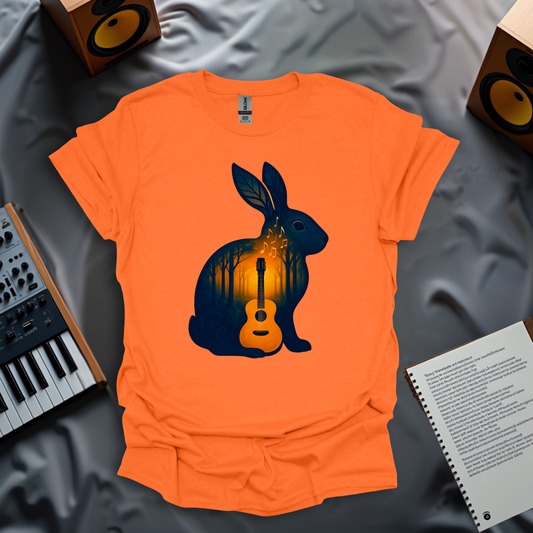 Forest Melody – Acoustic Rabbit Music T-Shirt
