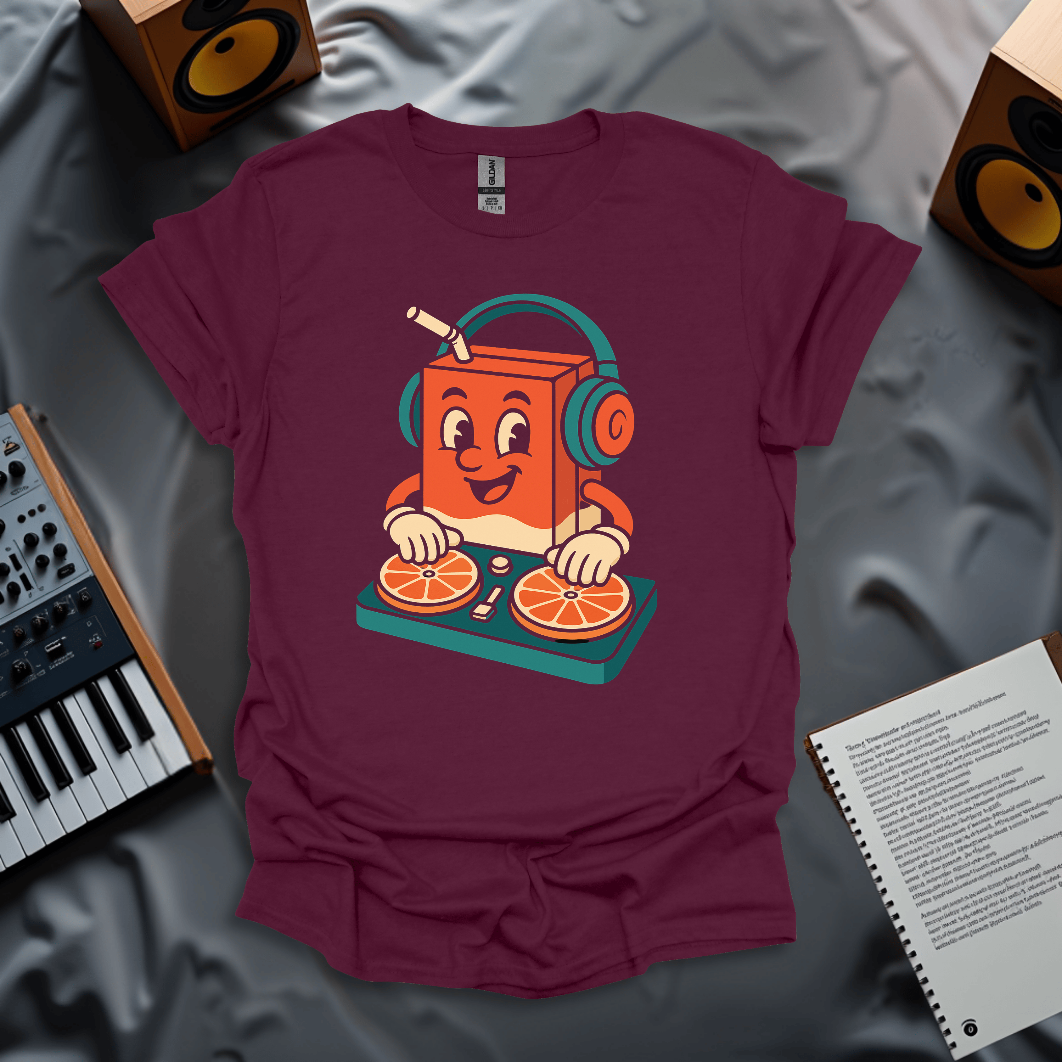 DJ Juice Drop – Fresh Beats & Citrus Grooves T-Shirt