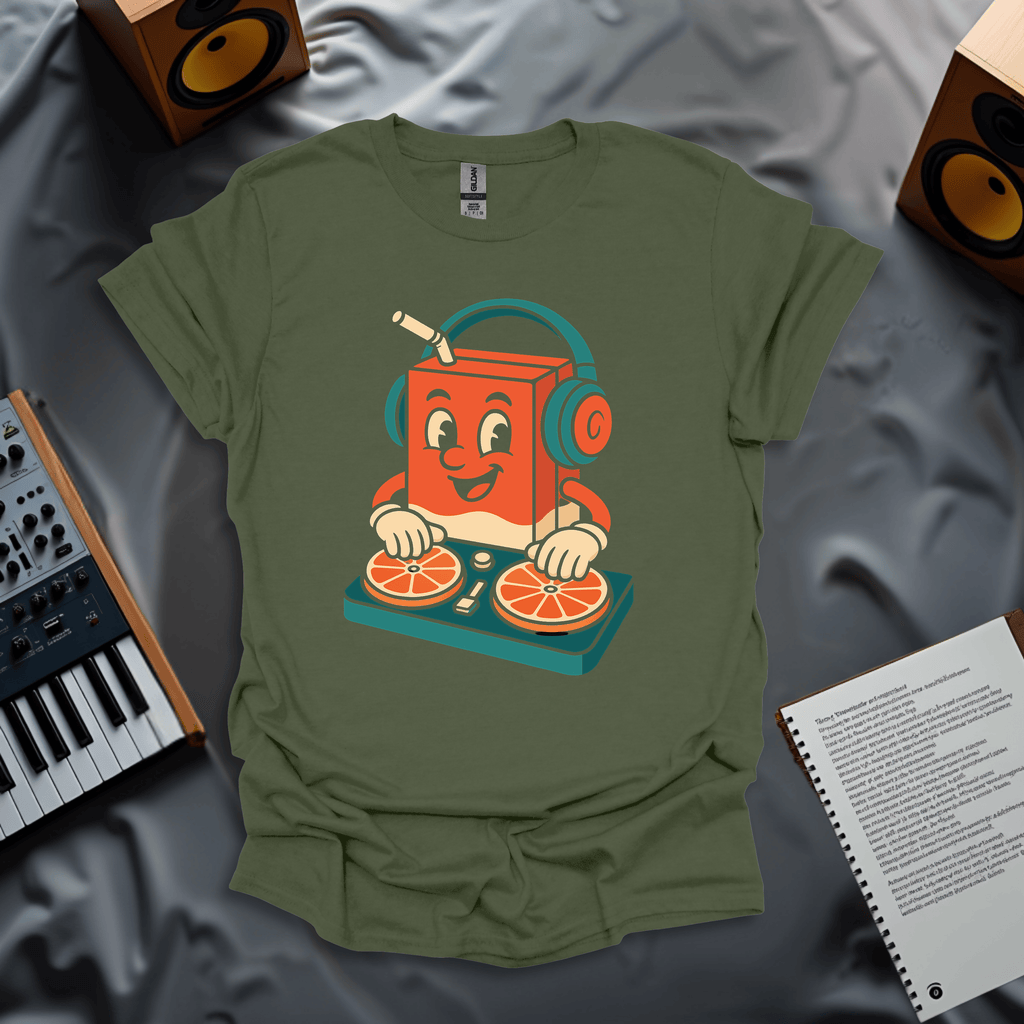 DJ Juice Drop – Fresh Beats & Citrus Grooves T-Shirt