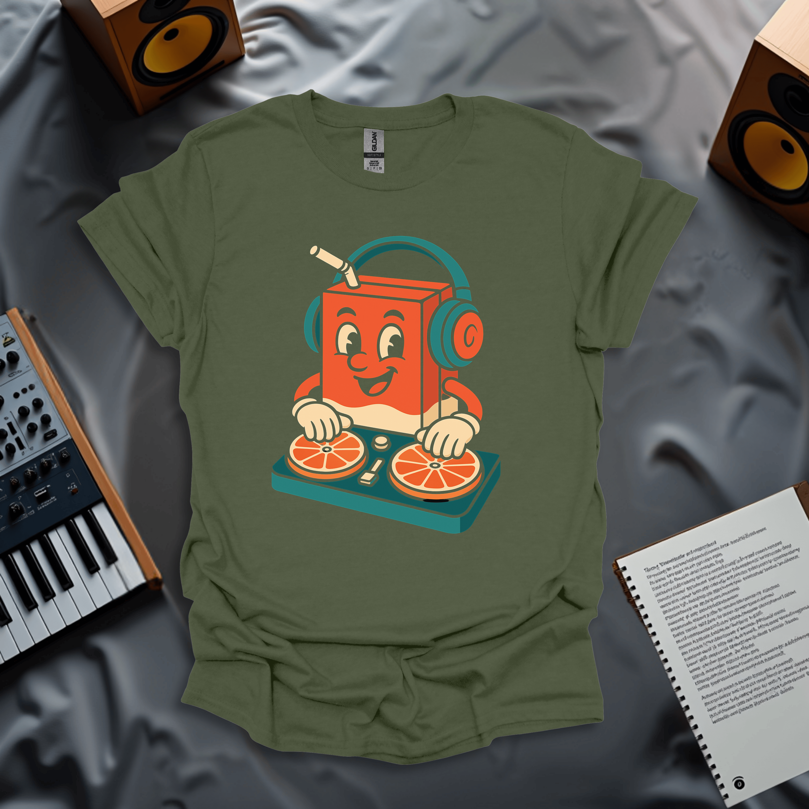 DJ Juice Drop – Fresh Beats & Citrus Grooves T-Shirt