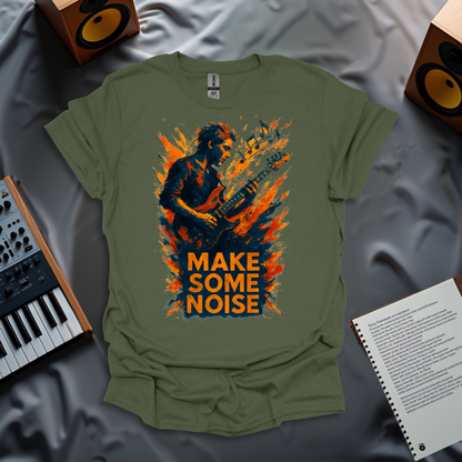 Make Some Noise – Explosive Guitar Art T-Shirt