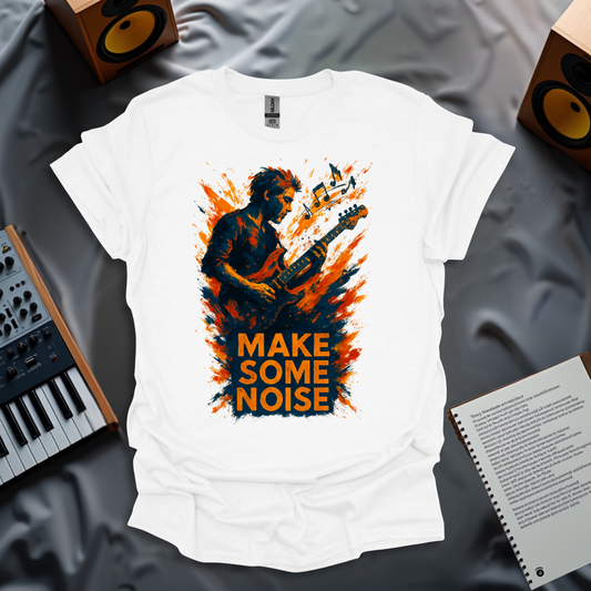 Make Some Noise – Explosive Guitar Art T-Shirt