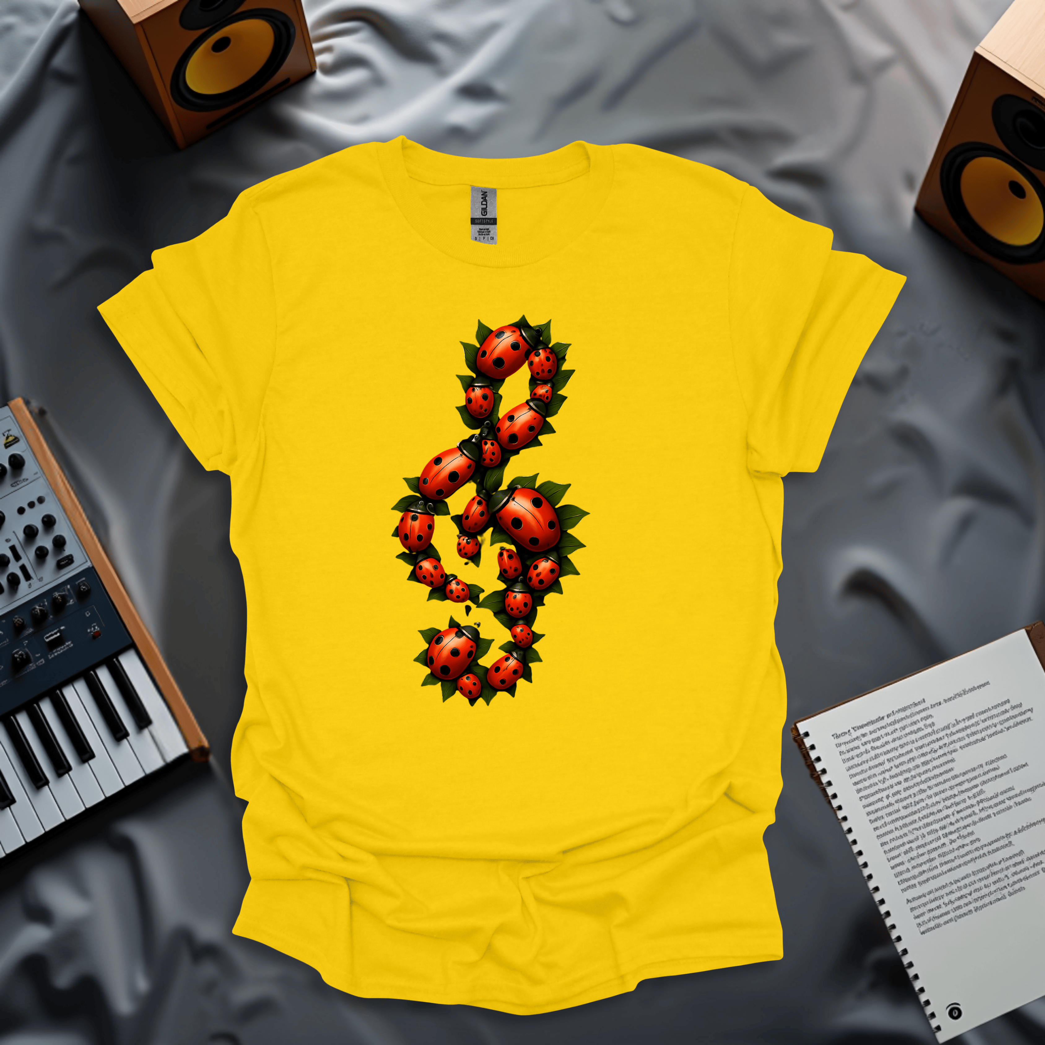 Summer Harmony – Ladybug Music Vibes Tee T-Shirt