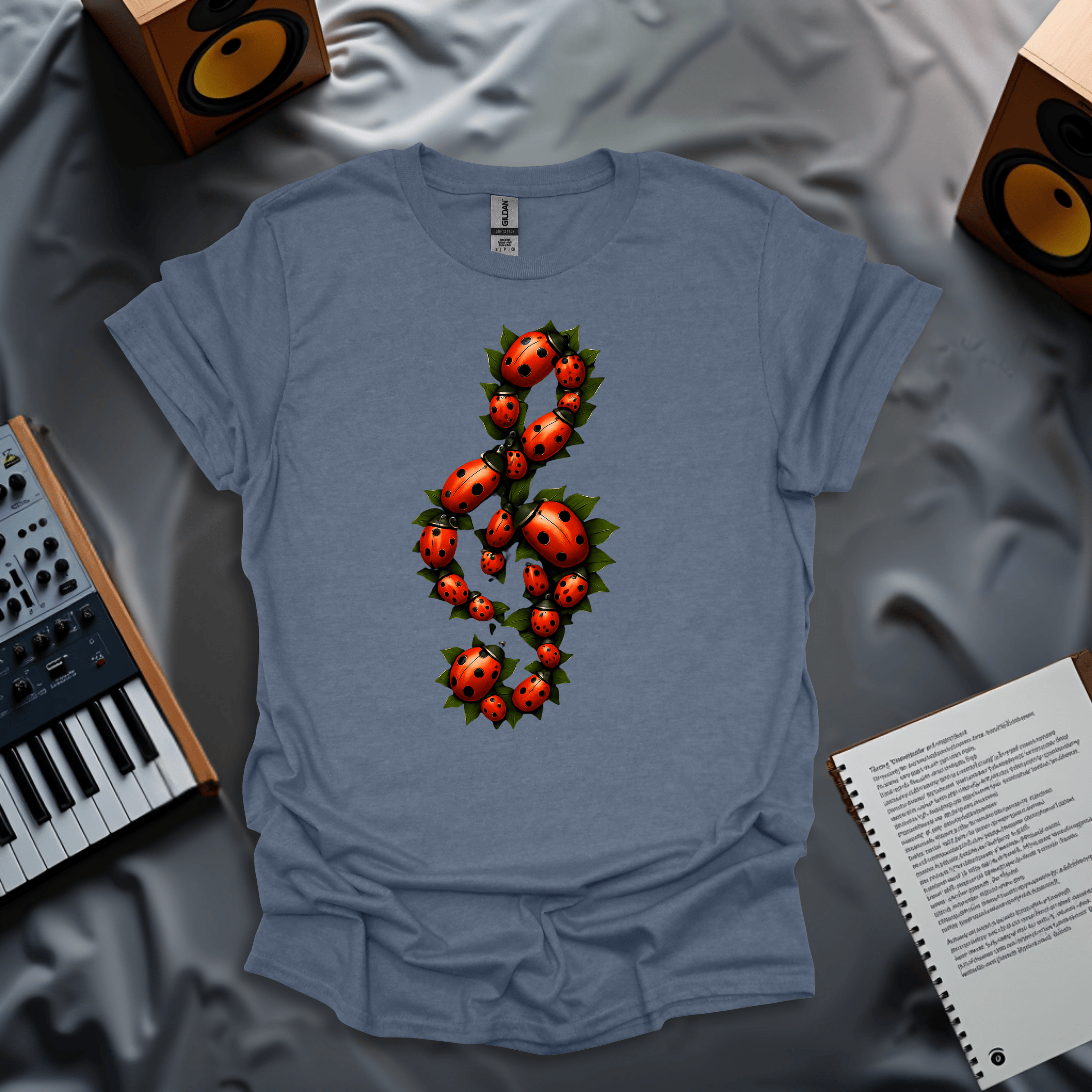 Summer Harmony – Ladybug Music Vibes Tee T-Shirt