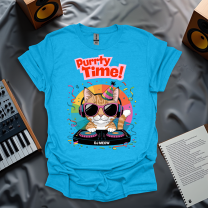 Purrrty Time with DJ Meow! T-Shirt