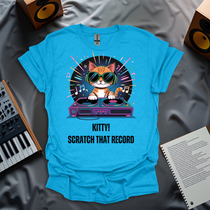 Kitty! Scratch The Record T-Shirt