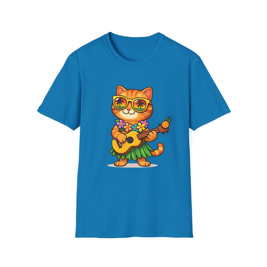 Hawaiian Cat Ukulele T-Shirt