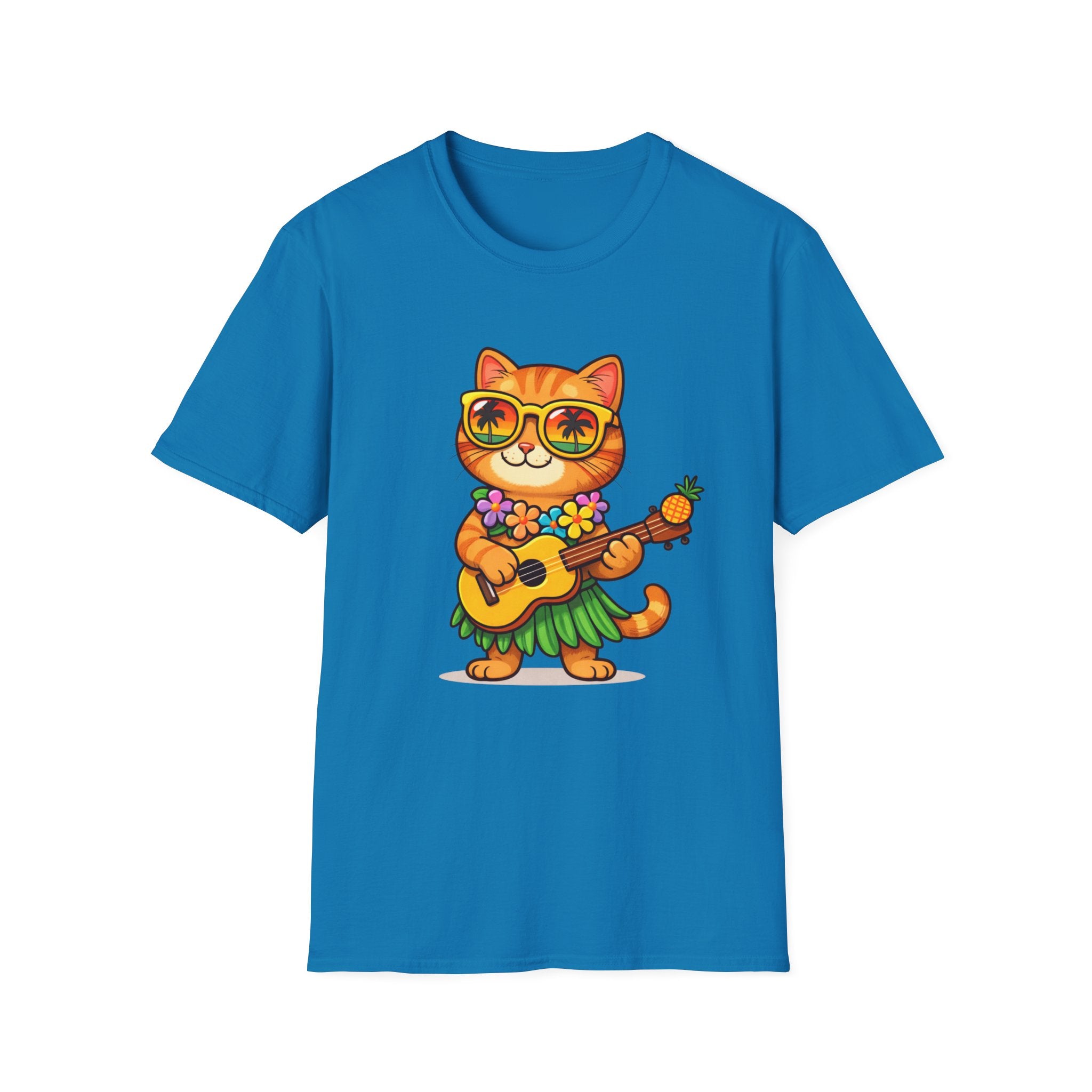 Hawaiian Cat Ukulele T-Shirt