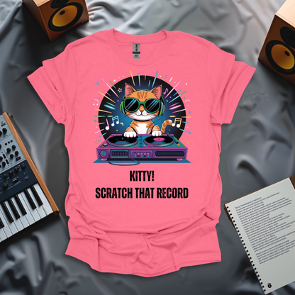 Kitty! Scratch The Record T-Shirt